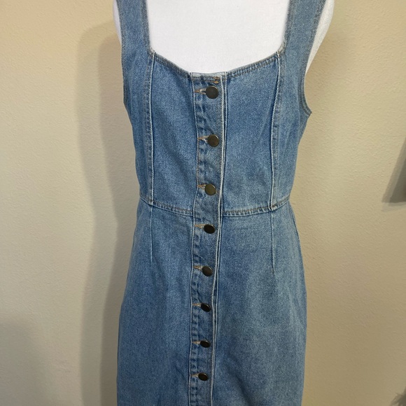 Urban Outfitters women’s Denim Button-Front Dress size 10 - Picture 3 of 10